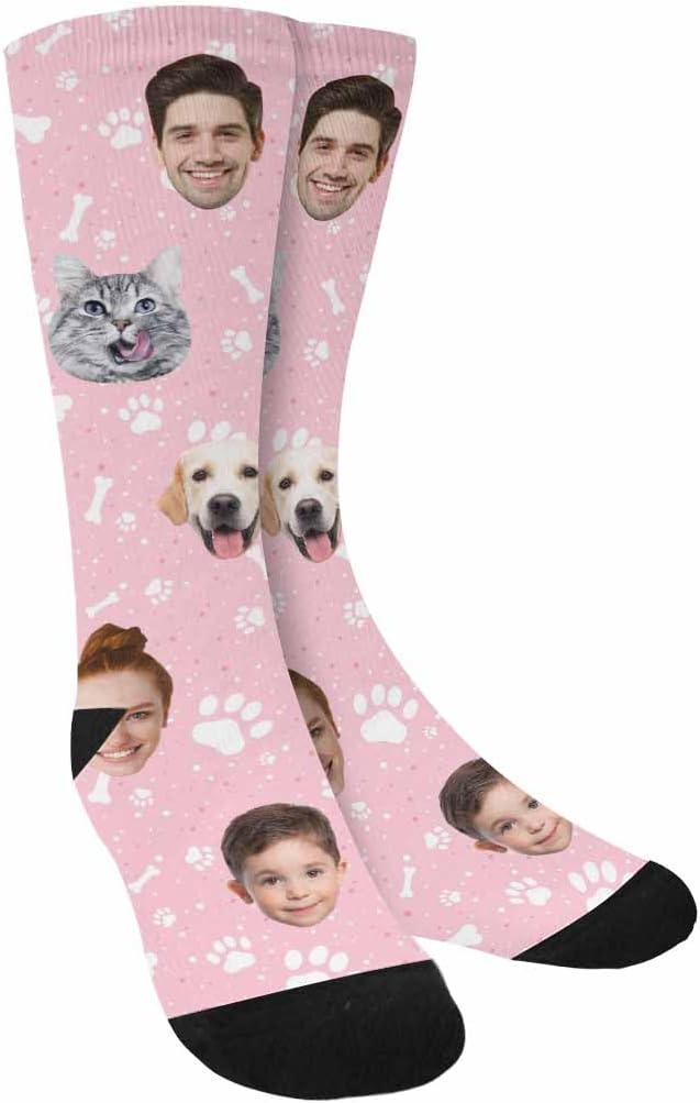 Artsadd Custom Pajamas for Women Men Family, Personalized Face Pjs Pajama Pants - Image 6