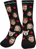 Artsadd Custom Face Socks for Dad Fathers Day Gift Novelty Personalized Photo by Artsadd