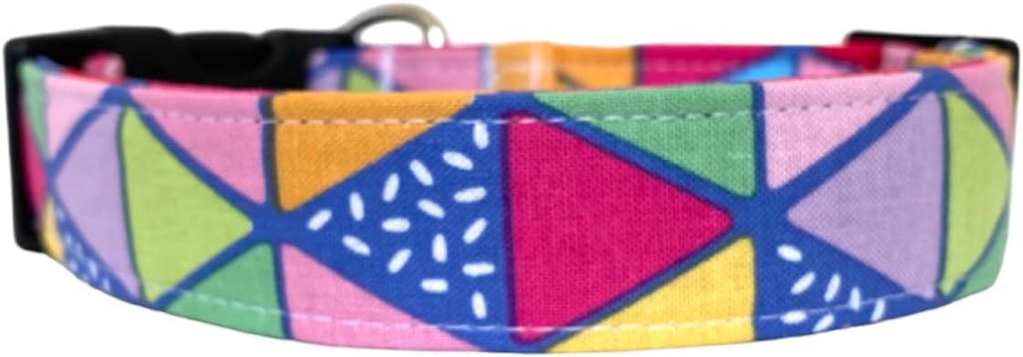 The Kawaii Colorful Geometric Dog Collar) by Collars+by+Design
