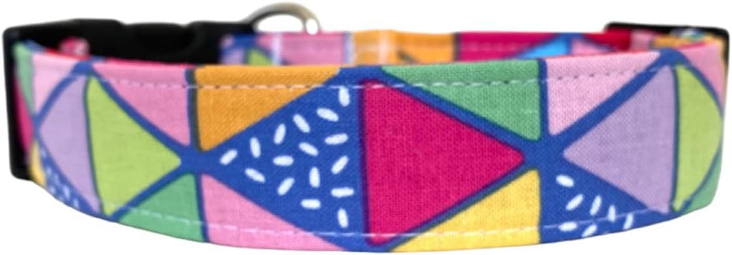The Kawaii Colorful Geometric Dog Collar) by Collars+by+Design