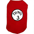 Dog Shirts for Pet Clothes Soft Breathable Puppy Shirts Pop Culture Thing 1 to by SUEOSU