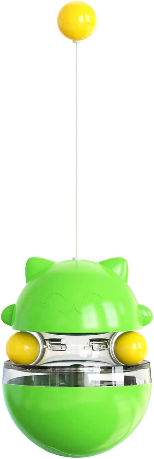 Cat Toy for Indoor Cats Wobble KittenTreat Dispensing Ball Food Dispenser by YILEAITECH