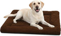 Dog Crate Pad, 42 Inch Machine Washable Plush Dog Crate Mat by ZENGAOOU