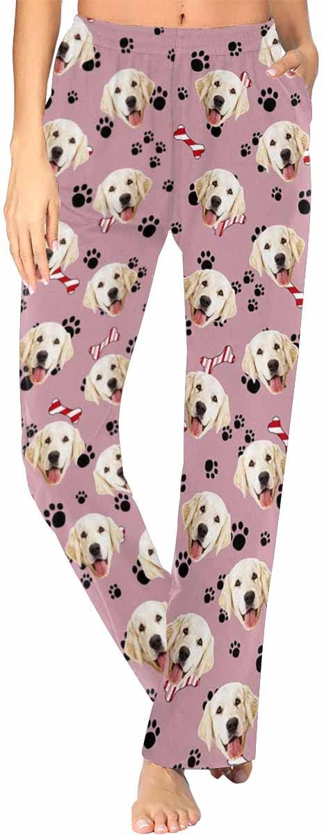 Custom Face Pajamas Pants Personalized Nightwear Bottoms by MyPupSocks