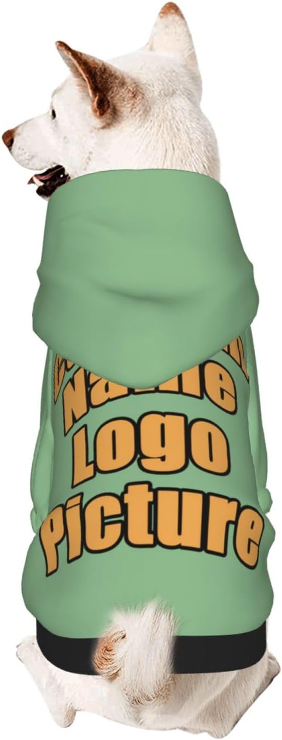 Custom Dog Hoodies for Small Dogs Costume Xmas Pajamas Outfit Pullover Winter - Image 2