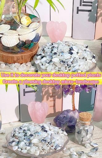 YATOJUZI Moonstone 1LB Aquarium Gravel Rocks Bulk Wholesale Tumbled Crystals - Image 5