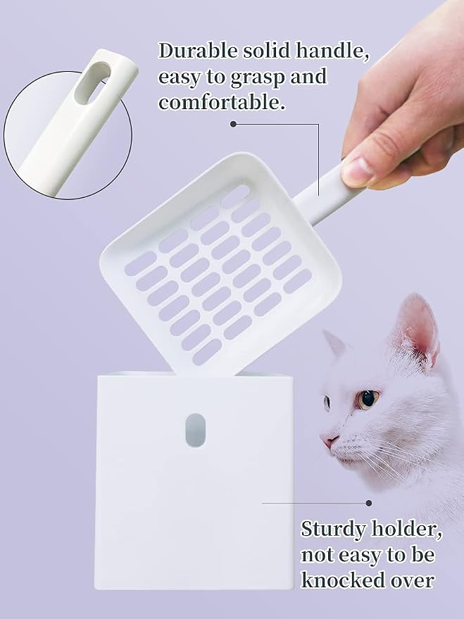 Cat Litter Scooper with Caddy, Cat Scooper - Image 3