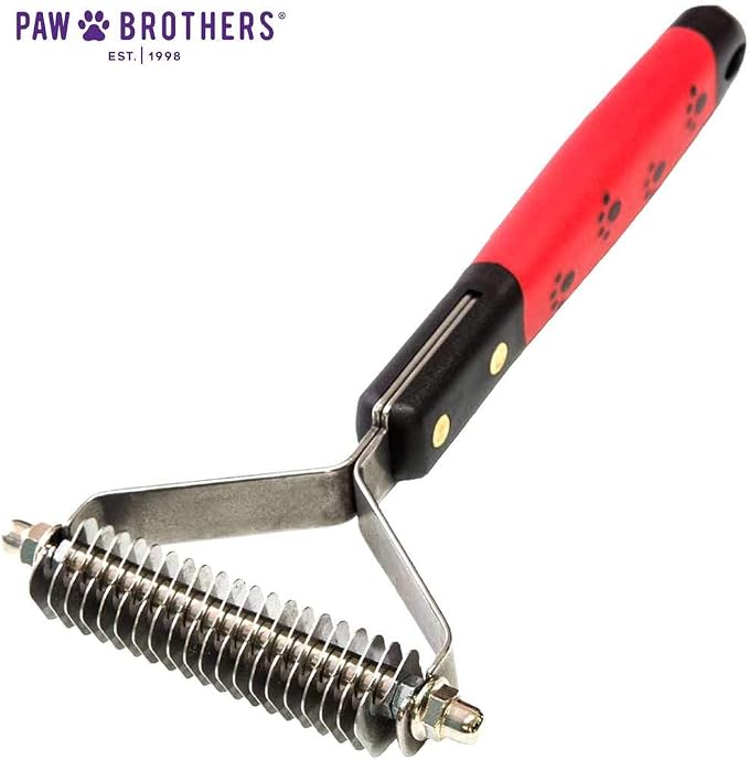 RYAN'S PET SUPPLIES Paw Brothers 20 Blade Medium Double WideDematting Undercoat - Image 2