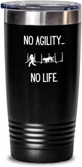 Agility Dog Life, Gift for Agility Enthusiast, Hot Cold Insulated Tumbler by Unknown