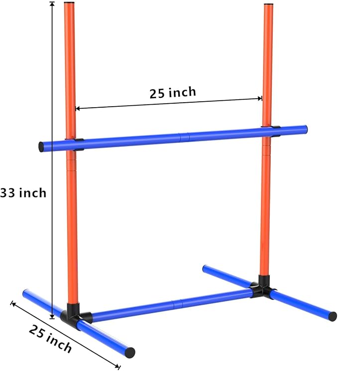 6 Set Dog Agility Jumps Hurdle Course Training Equipment, Indoor Outdoor - Image 2