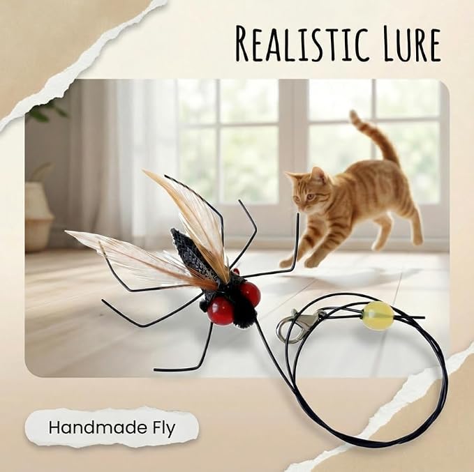 Cat Insect Feather Toys Replacement - Image 4