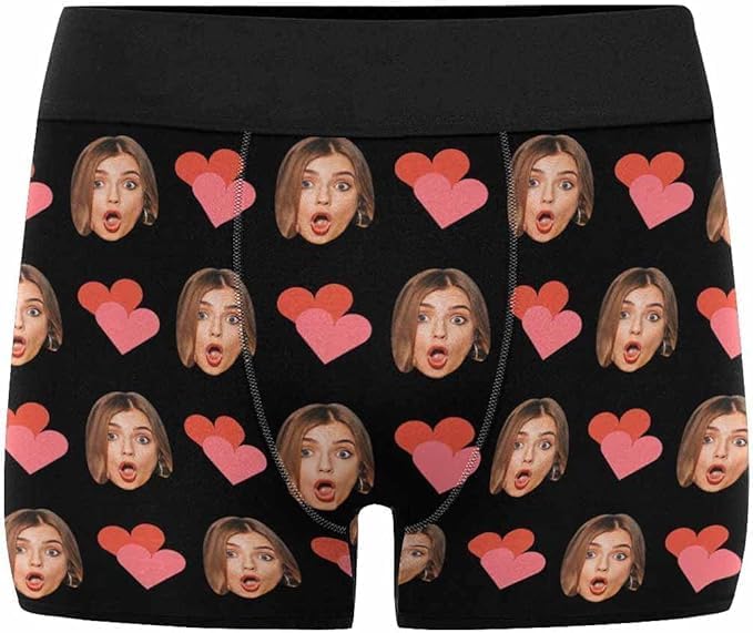 M YESCUSTOM Custom Faces Funny Short Briefs Gift by MYESCUSTOM