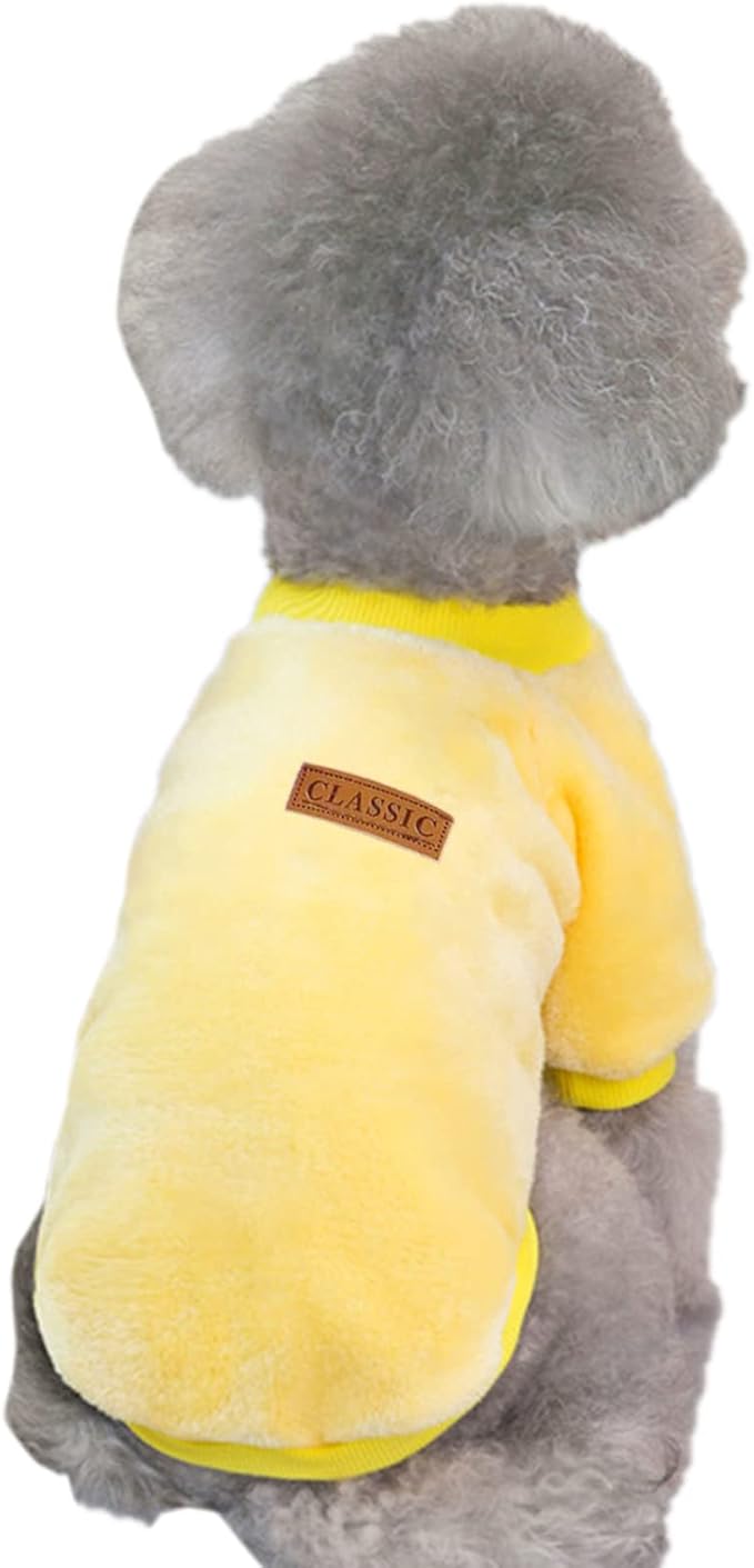 Jecikelon Pet Dog Clothes Dog Sweater Soft Thickening Warm Pup Dogs Shirt - Image 4