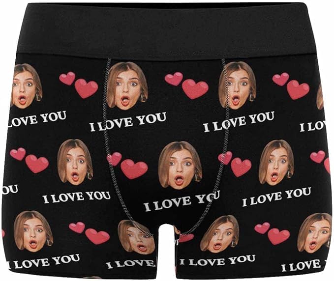M YESCUSTOM Custom Faces Funny Short Briefs Gift by MYESCUSTOM