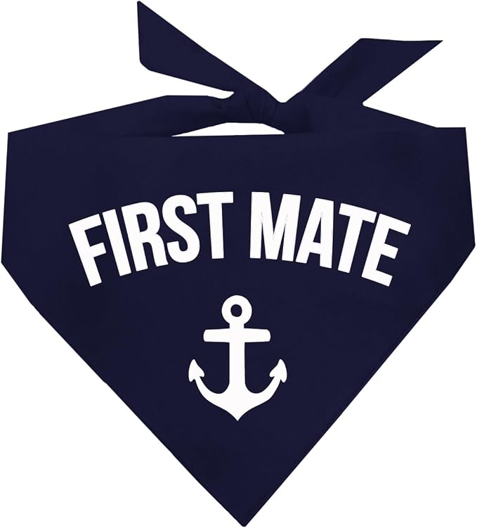 First Mate Boat Dog Matching Dog Bandanas by TeesTails