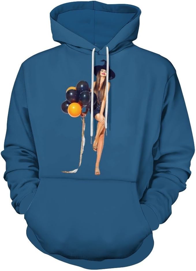 Artsadd Custom Face Unisex athletic Pockets Sweatshirt Loose Hoodie Custom by Artsadd