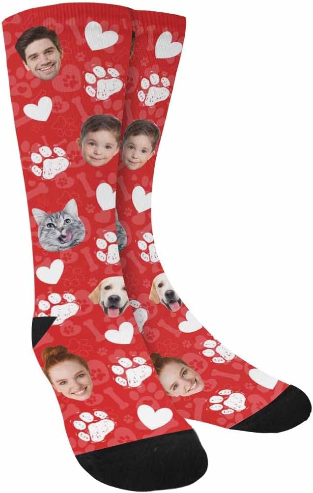 Artsadd Custom Pajamas for Women Men Family, Personalized Face Pjs Pajama Pants - Image 6