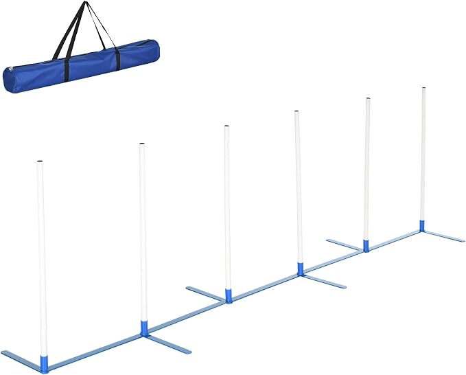 PawHut Adjustable Dog Agility Training Obstacle Course Set by PawHut
