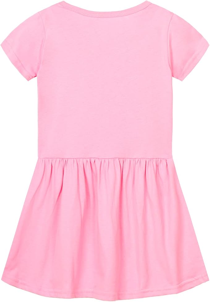 Mud Kingdom Little Girls Dresses Cotton Summer Holiday Cute Cat Dress Short - Image 3