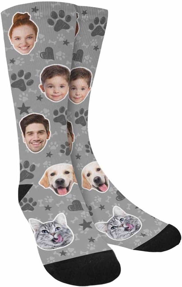 Artsadd Custom Pajamas for Women Men Family, Personalized Face Pjs Pajama Pants - Image 6