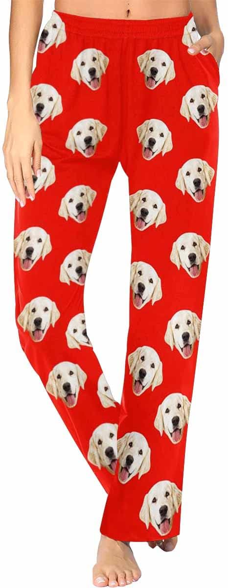 Custom Face Pajamas Pants Personalized Sleepwear Bottoms by MyPupSocks