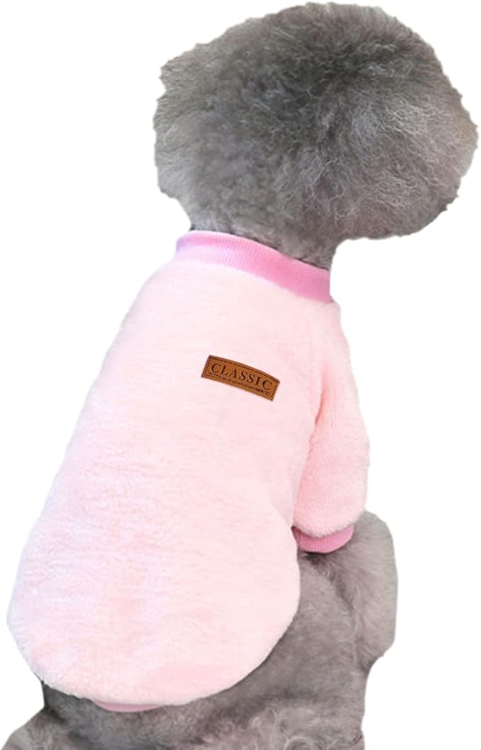 Jecikelon Pet Dog Clothes Dog Sweater Soft Thickening Warm Pup Dogs Shirt - Image 4