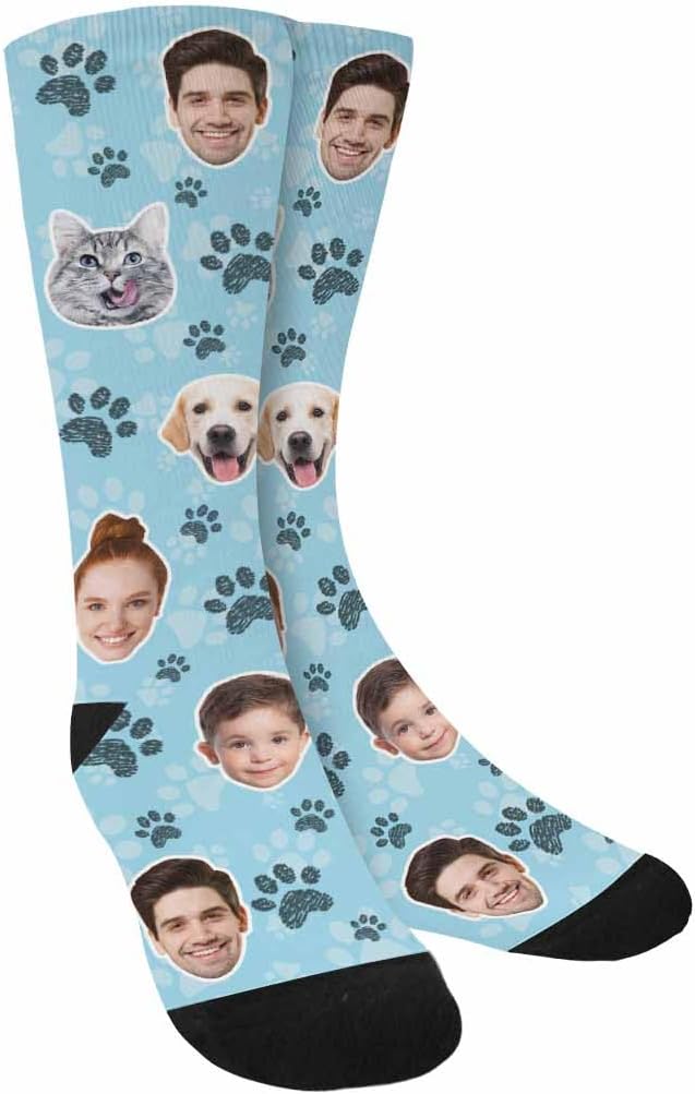 Artsadd Custom Pajamas for Women Men Family, Personalized Face Pjs Pajama Pants - Image 6