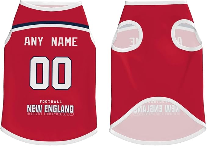 New ENGL and Custom Pet Jersey Dog Jersey Clothes Various Sizes Customized Any - Image 4