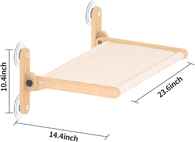 LuLu's World Cat Window Perch for Large Cats Inside - Image 8