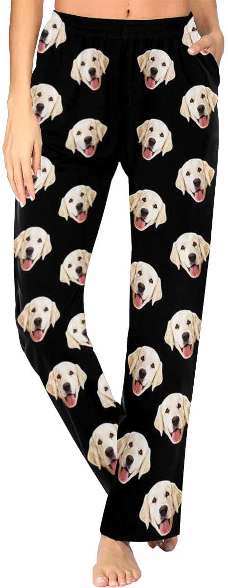 Custom Face Pajamas Pants Personalized Sleepwear Bottoms by MyPupSocks
