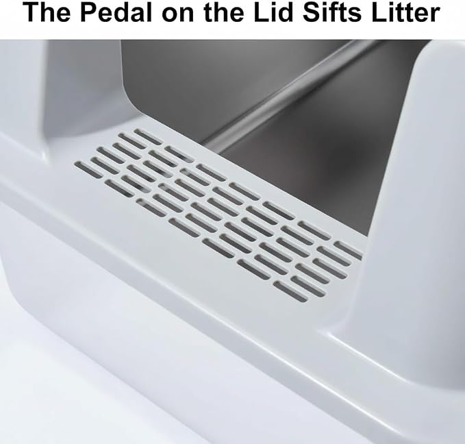 XL Stainless Steel Litter Box 2 Pack, Easy Clean, Non Stick & No Smell - Image 7