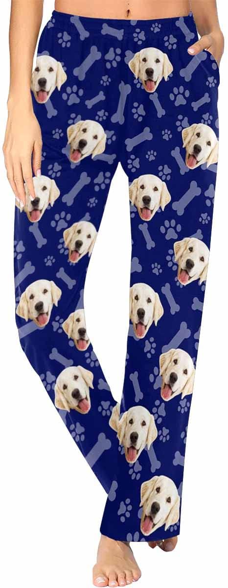 Custom Face Pajamas Pants Personalized Sleepwear Bottoms by MyPupSocks