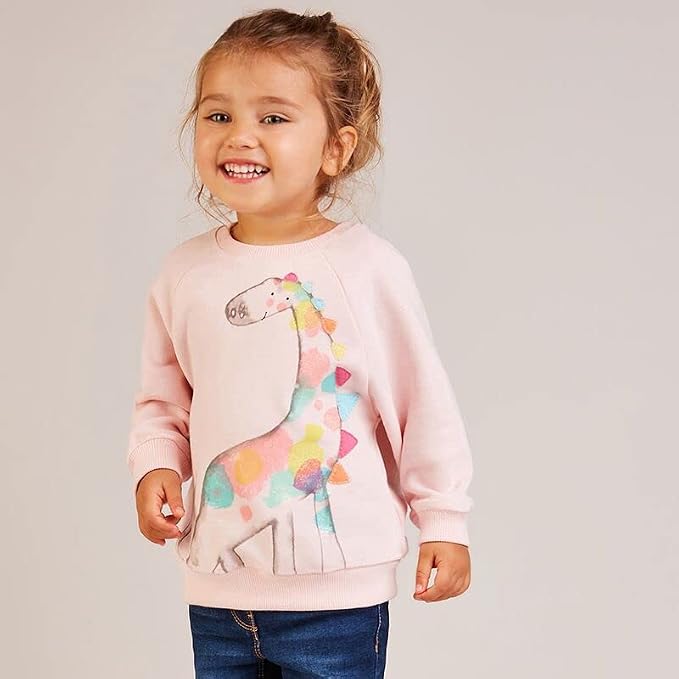 RETSUGO Toddler Baby Girls Sweatshirts Casual Pullover Crewneck Winter Long - Image 2