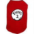 Dog Shirts for Pet Clothes Soft Breathable Puppy Shirts Pop Culture Thing 1 to by SUEOSU