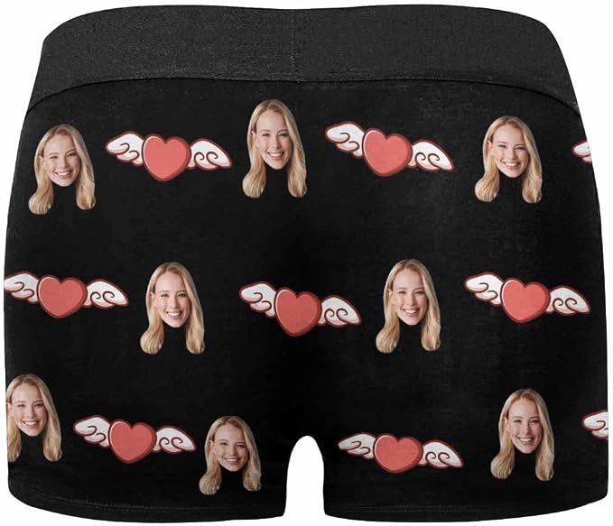 M YESCUSTOM Custom Faces Funny Short Briefs Gift - Image 5