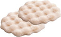 SHENGOCASE 2-Pack 20" Beige Round Faux Rabbit Fur Pet Cat Dog Bed Cushion Pad by SHENGOCASE