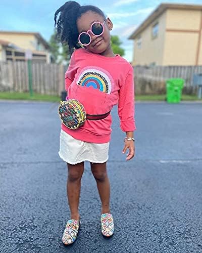 Bumeex Toddler Girl Sweatshirt Clothes Outfit, Cotton Crewneck Christmas - Image 2