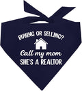 Buying Or Selling? Call My Mom She's A Realtor Dog Bandana by TeesTails