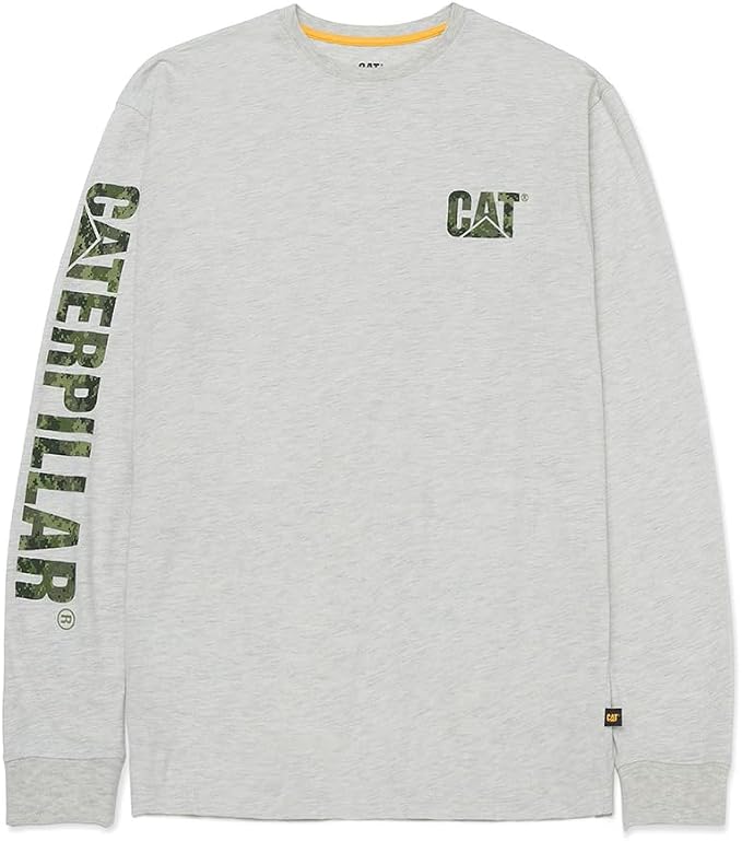 Caterpillar Trademark Banner Long Sleeve Tee Shirts by Caterpillar+Workwear