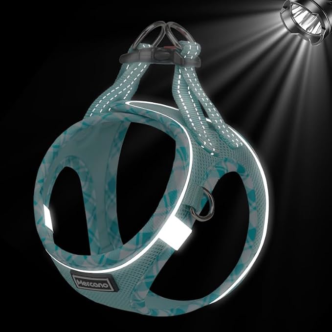 Mercano Soft Mesh Dog Harness and Leash Set, No-Chock Step-in Reflective - Image 6