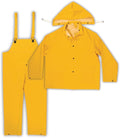 Custom Leathercraft mens Duty Clc 3 Piece Heavyweight Pvc Rain Suit Size X by CustomLeatherCraft
