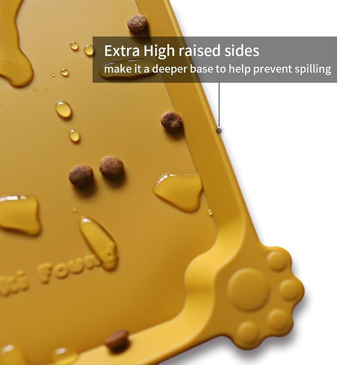 Hoki Found Large Silicone Pet Food Mats Tray - Image 2