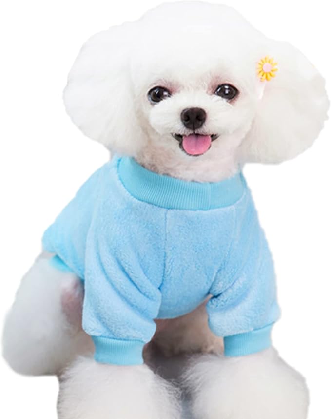 Jecikelon Pet Dog Clothes Dog Sweater Soft Thickening Warm Pup Dogs Shirt - Image 5