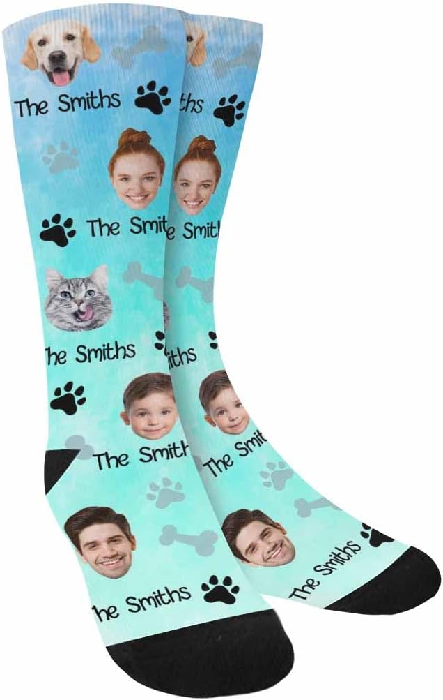 Artsadd Custom Pajamas for Women Men Family, Personalized Face Pjs Pajama Pants - Image 6