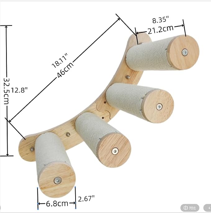 Cat Scratching Staircase, Wooden Climbing Post - Image 6