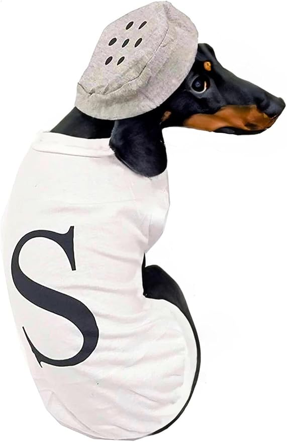 Salt and Pepper Dog Costume Halloween Pet Dog Cosplay Salt & Pepper Theme by Unknown