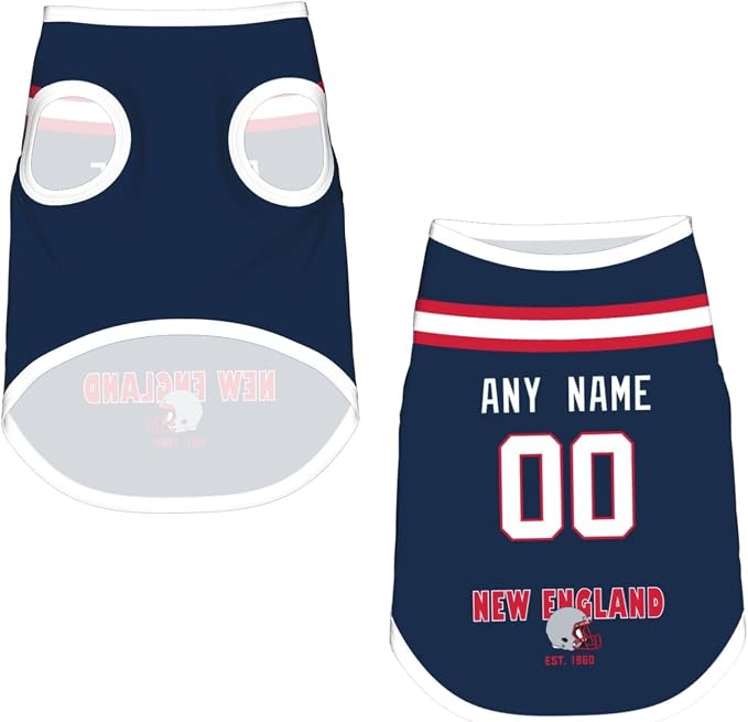 New ENGL and Dog Clothes Jersey Pet Jersey Customized Any Name & Number S-5XL - Image 4
