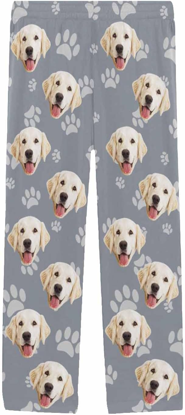 MyPupSocks Customized Face Pajamas Pants Photo Pajama Bottoms - Image 3