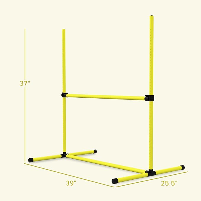 4 Piece Adjustable Dog Agility Jump Set Training Kit - Image 7