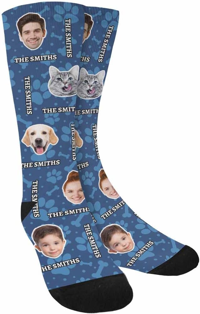 Artsadd Custom Pajamas for Women Men Family, Personalized Face Pjs Pajama Pants - Image 6